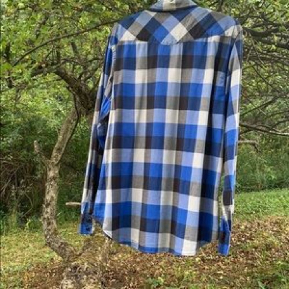 B2G1 American Eagle Men’s VTG Fit - Super Blue Hue - LG - EUC! - Picture 4 of 7